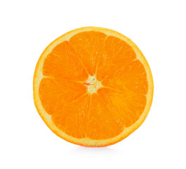 Orange slice isolated on white