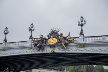 bridge over the river seine in paris