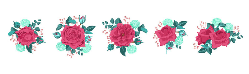 Vintage Roses Collection for Wedding Design.