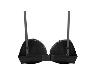 Black  push up brassiere isolated on white background