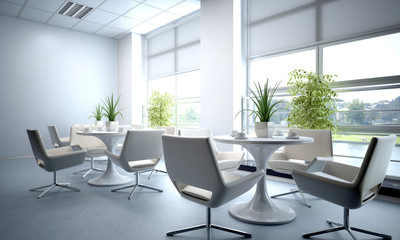 3d render office interior