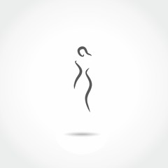woman simple icon vector design