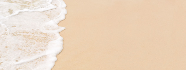 Panorama of tropical beach background