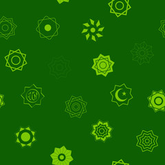 Seamless pattern with Islamic symbols Islamic stars Rub el Hizb for your design
