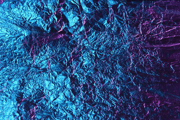 abstract background metal aluminum foil blue and purple pink color