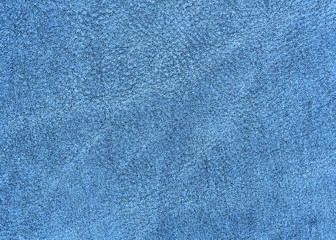 background of blue suede leather