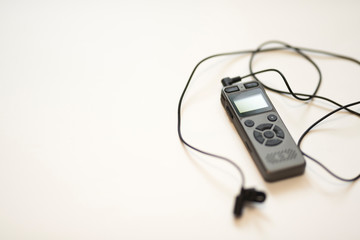 Gray Voice Recorder + Black Removable Microphone (2019)