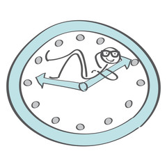 Pause - Strichmännchen nimmt sich eine Auszeit