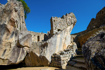 The Temple of the Condor, in Machu Picchu