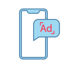 Mobile advertising color icon