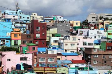 Gamcheon Culture Village in Busan South Korea, Aug. 11 2018