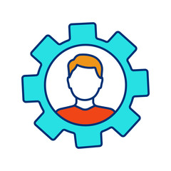 Professional skills color icon