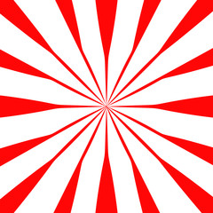 Fototapeta premium Abstract design red and white background pattern vector illustration.Sun shining background concept