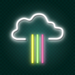 rainbow neon sign