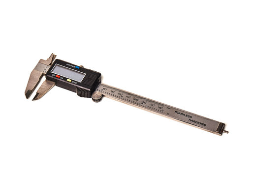 Digital caliper isolated on a white background