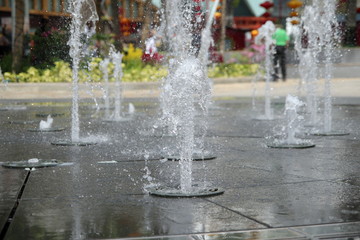 Fountain on the ground