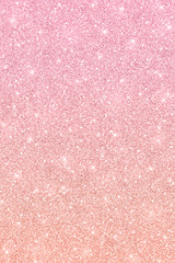 Fototapeta premium Rose gold glitter vertical texture with color gradient. Vector