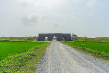 Fototapeta na wymiar Ho citadel in Thanh Hoa,Vietnam. world heritage site