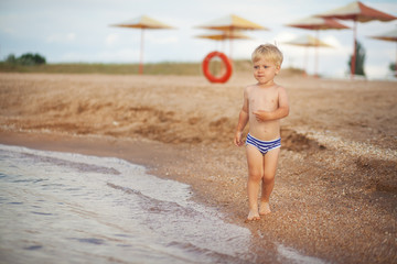 Fototapeta premium Funny little boy