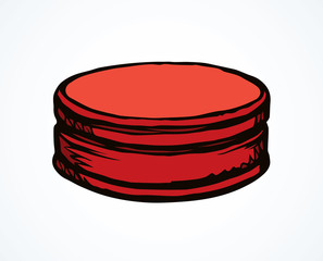 Iron bottle cap. Vector drawing