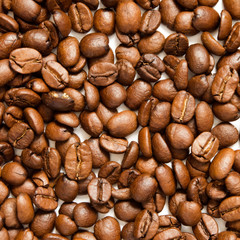 Roasted coffee beans, can be used as a background - Image