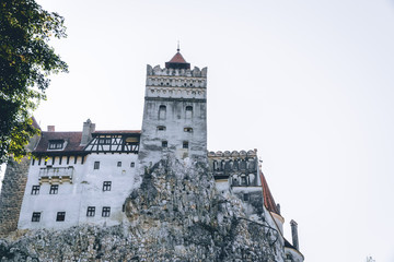 Brasov, Transylvania. Romania. The medieval Castle of Bran. Travel and vacation to Europe, tour....