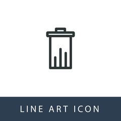 Trash Icon Vector, You Can Using For Application, Website and Presentation