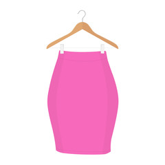 Skirt template collection, design fashion woman illustration - women skirt
