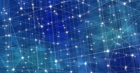 Fototapeta premium Background Abstract Dynamic Plexus Futuristic Technology. 3d render