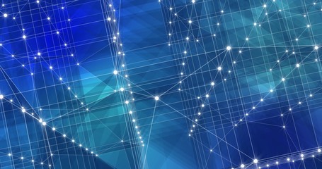 Background Abstract Dynamic Plexus Futuristic Technology. 3d render