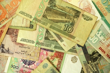 Fototapeta na wymiar Banknotes and treasury notes