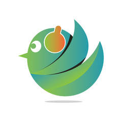 Modern Flying Bird Illustration