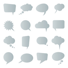 different speech bubbles collection