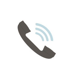 Phone icon in flat style on white background