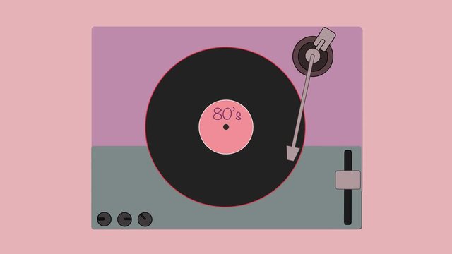 It's time for the 80's - Put the arm turntable on the disco, set the volume on and listen to the 80&rsquo;s music
