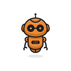 robot logo design