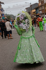 Belle et charmante "Touloulou" pose à la grande parade de Cayenne en Guyane française