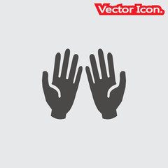 pray icon isolated sign symbol and flat style for app, web and digital design. Vector illustration.