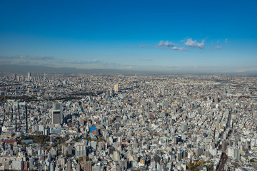 Obraz na płótnie Canvas Tokyo high dense houses and buildings