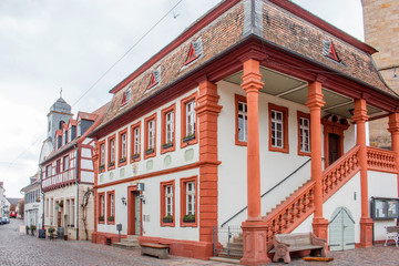 Fototapeta premium Historisches Rathaus Freinsheim (Fränsem) Rheinland-Pfalz