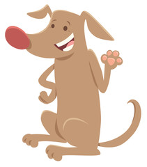 brown dog comic animal character