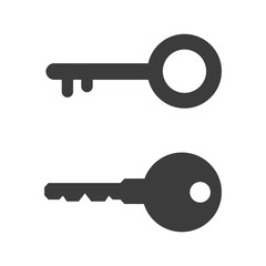 Key icons on white background.