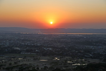 Fototapeta na wymiar Mandalay sunset, Myanmar