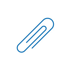 Paper clip line icon
