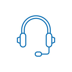 Headphones line icon