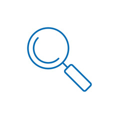 Magnifying glass line icon