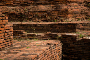 Old Beautiful Thai Temple wat Mahathat, Ayutthaya Historical Park, Ayutthaya, Thailand