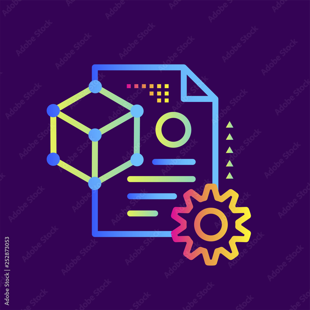 Poster outline icon project file. 3d printing, modeling. suitable for presentation, mobile apps, website, i