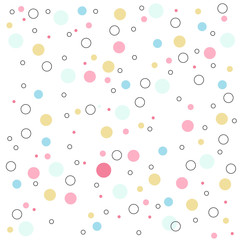 colored circle seamless pattern. Geometry pattern for fabric.