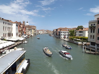 view of canal in venice italy